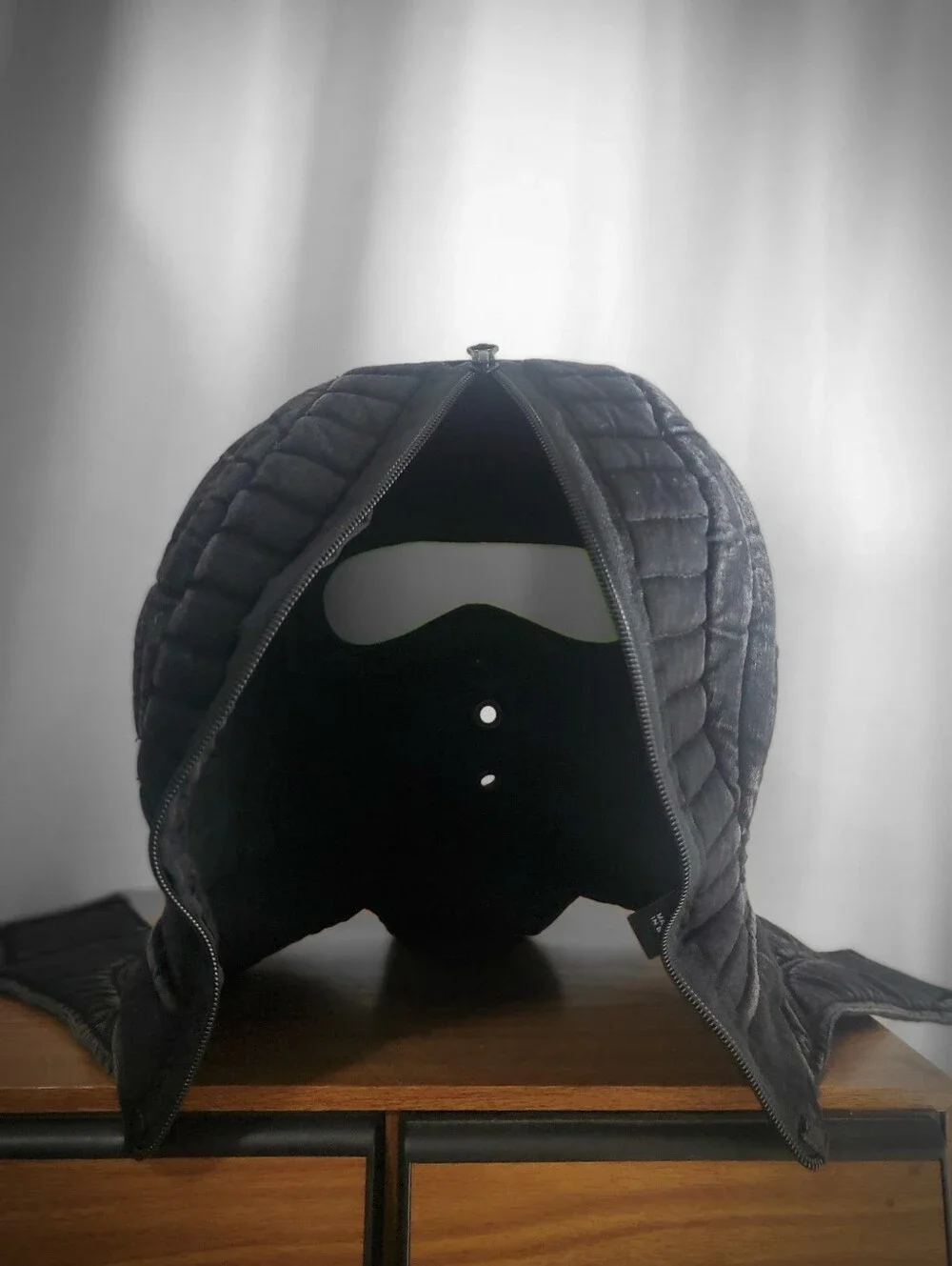 Demobaza Full Cloth Head Mask With Built In Glasses Zipper